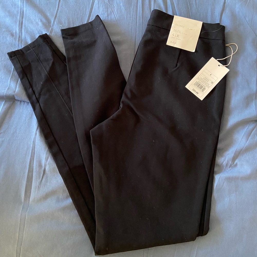 NWT A New Day Black High Rise Skinny Stretch Pants
